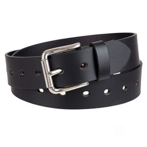 Women’s Dickies Black New Size L Leather Silver Square Roller Buckle NWT
